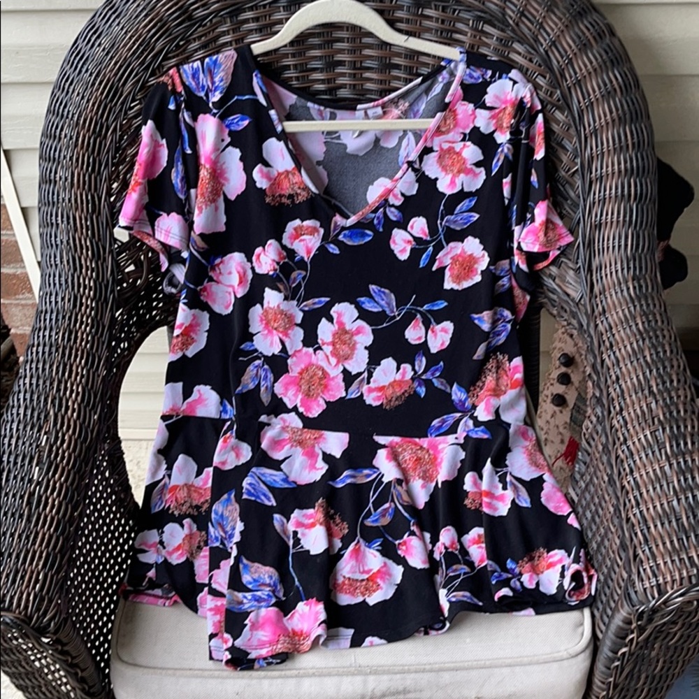 Elle Floral Top XXL